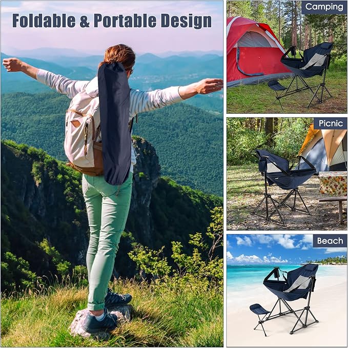 Tangkula Hammock Camping Chair, Portable Camp Chair - Image 8