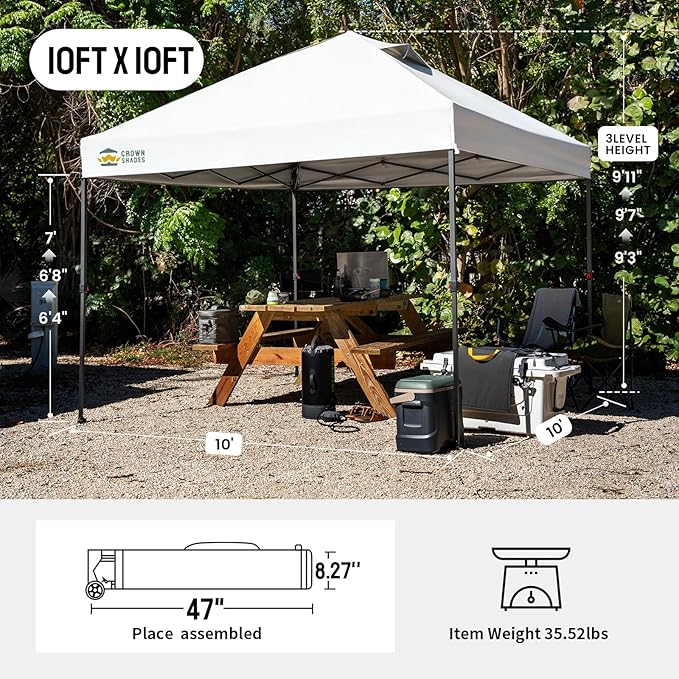 CROWN SHADES 10x10 Pop Up Canopy - Image 2