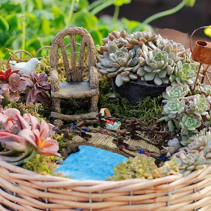 MUAMAX Miniature Fairy Garden Bridge - Image 6