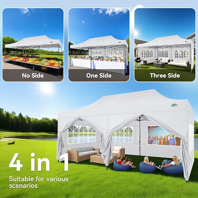 COBIZI 10x20 Heavy Duty Pop Up Canopy Tent - Image 3