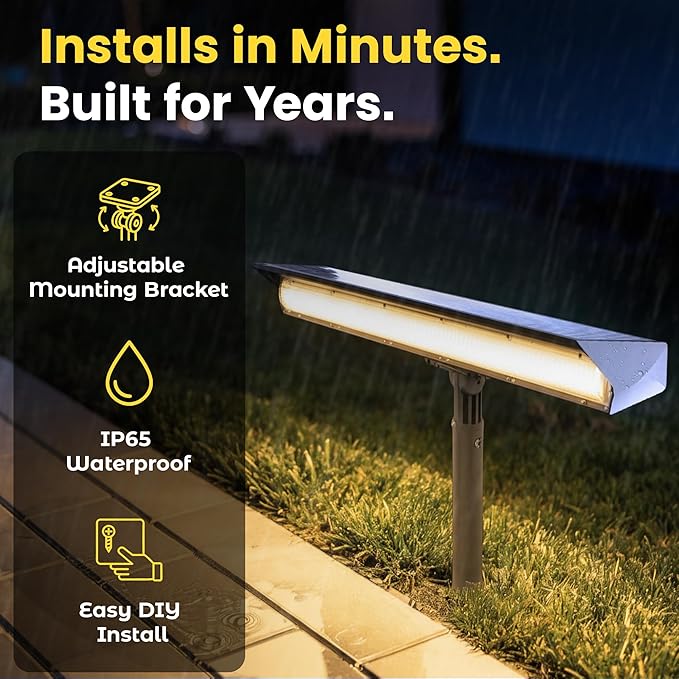 Brighticonic Solar Sign Lights Outdoor – LED Solar Sign Light - Image 5