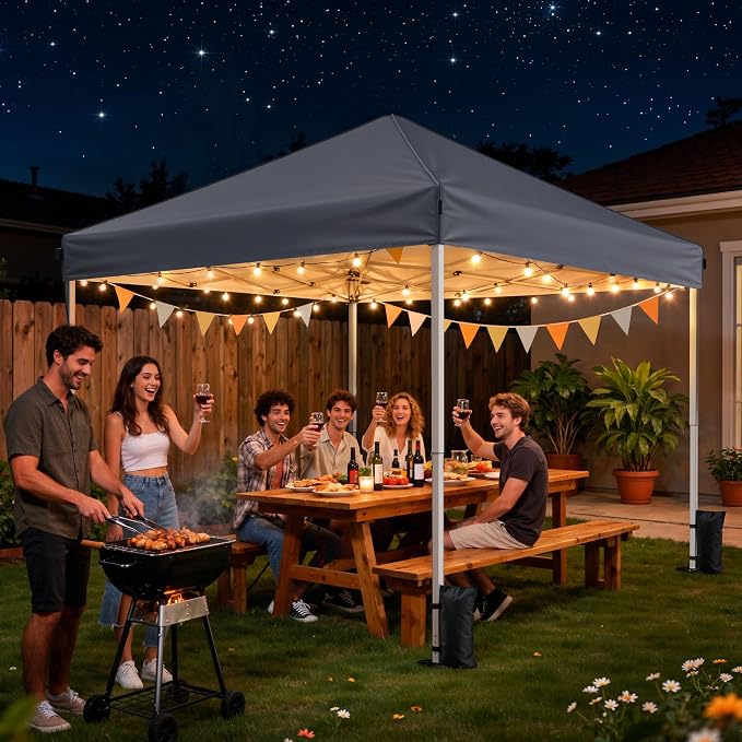 10x10 Pop Up Canopy Tent, Instant Setup Portable Canopy - Image 6