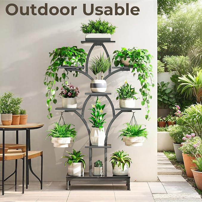 Plant Stand Indoor with 4 Grow Lights - Image 7