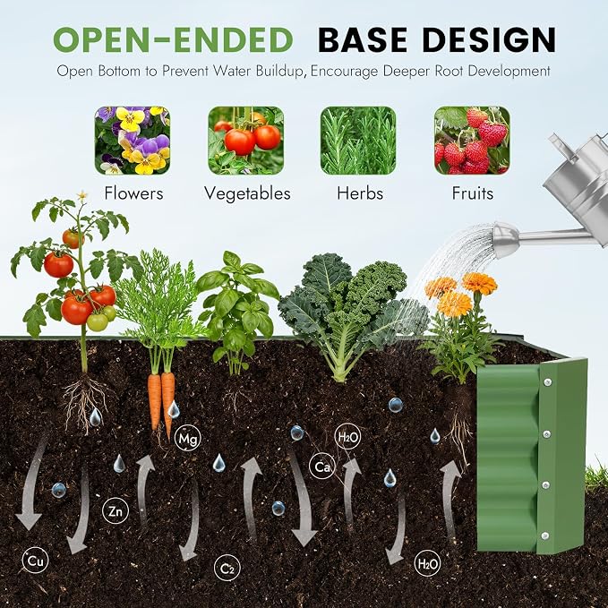INNO STAGE Galvanized Raised Garden Bed Kit, Rust-Resistant & Easy Assembly - Image 6