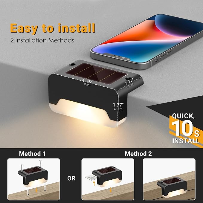 SOLPEX Solar Deck Lights, Solar Step Lights - Image 5