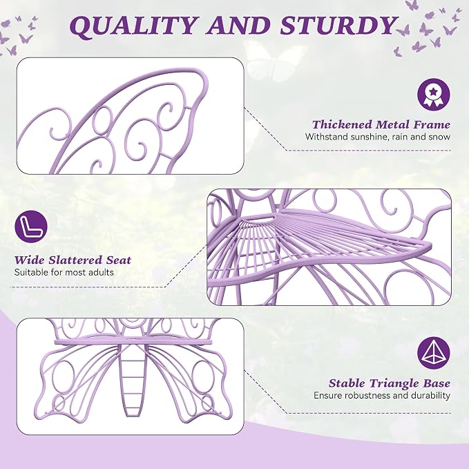 36 Inch Outdoor Bench, Cute Garden Bench - Image 6