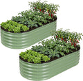 Galvanized Raised Garden Bed Outdoor, Rust-Resistant Garden Planter Box by HEALSTOK