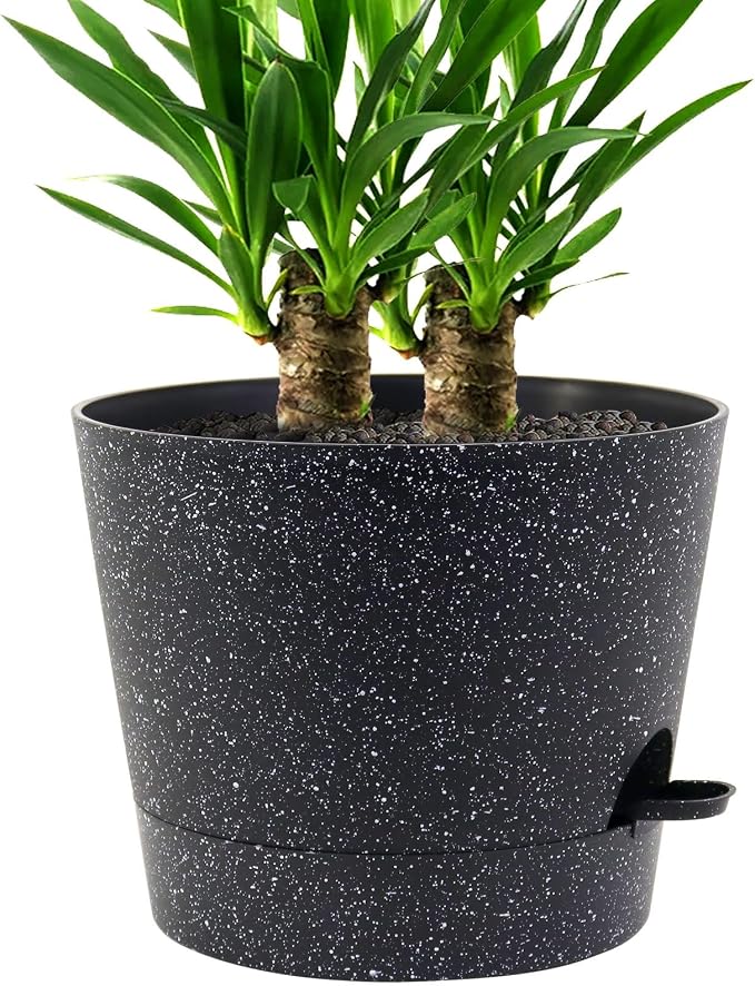 Self Watering Pots for Indoor Plants, 12 inch Planters by UOUZ