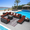 NICESOUL 11 Piece Outdoor Furniture by NICESOUL