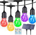 Auroraworld 96FT Commercial RGB Outdoor String Lights, Dimmable Waterproof LED by Auroraworld