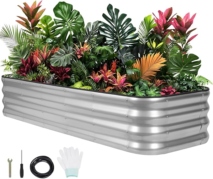 1MORE Raised Garden Bed -5X3X1 Galvanized Planter Box - Image 9