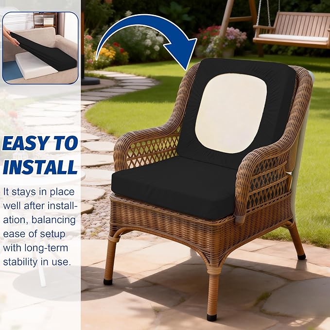 Patio Stretch Cushion Covers, Outdoor Sofa slipcovers - Image 4