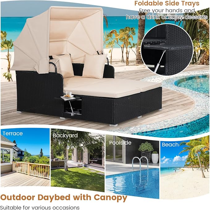 RELAX4LIFE Patio Outdoor Daybed - Image 8