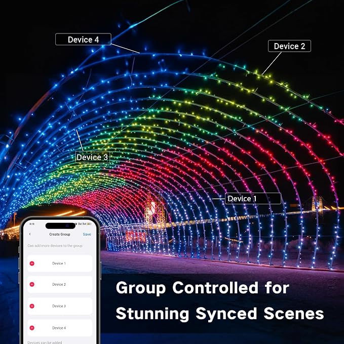Brizled Pro Smart Christmas Lights, 66ft 200 LED WiFi Christmas Tree Lights - Image 7