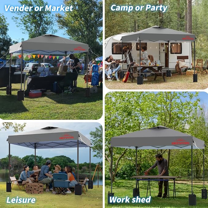 12x12 Pop Up Canopy, Easy Up Canopy Tent, Heavy Duty Tents - Image 8