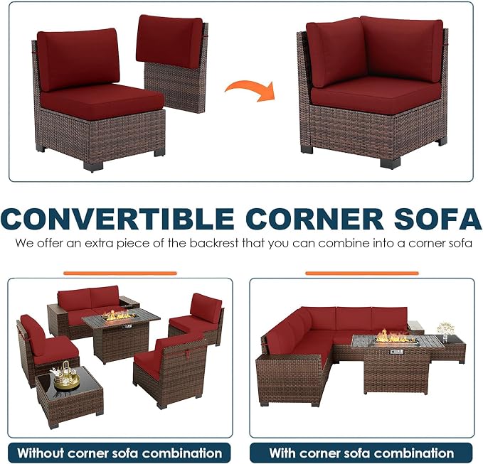 7 Piece Patio Furniture Set - Image 6