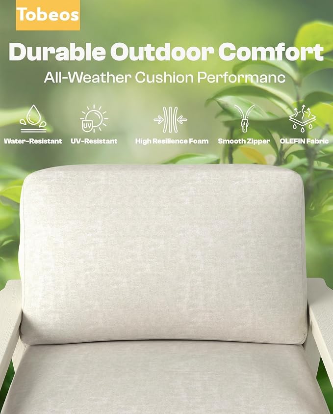 HDPE 5 Piece Patio Furniture Set, Outdoor Couch - Image 3