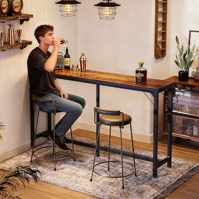 ODK 71 Inch Bar Table, Bar Height Pub Table, Counter Height Bar Table, - Image 4