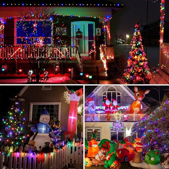Extra-Long Solar String Lights Outdoor, Copper Wire 8 Modes Solar Powered - Image 7