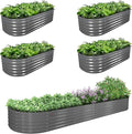 A ANLEOLIFE 5-Pack 6X2X1.5ft & 12X3X1.5ft Deep Root Galvanized Raised Garden by AAnleolife
