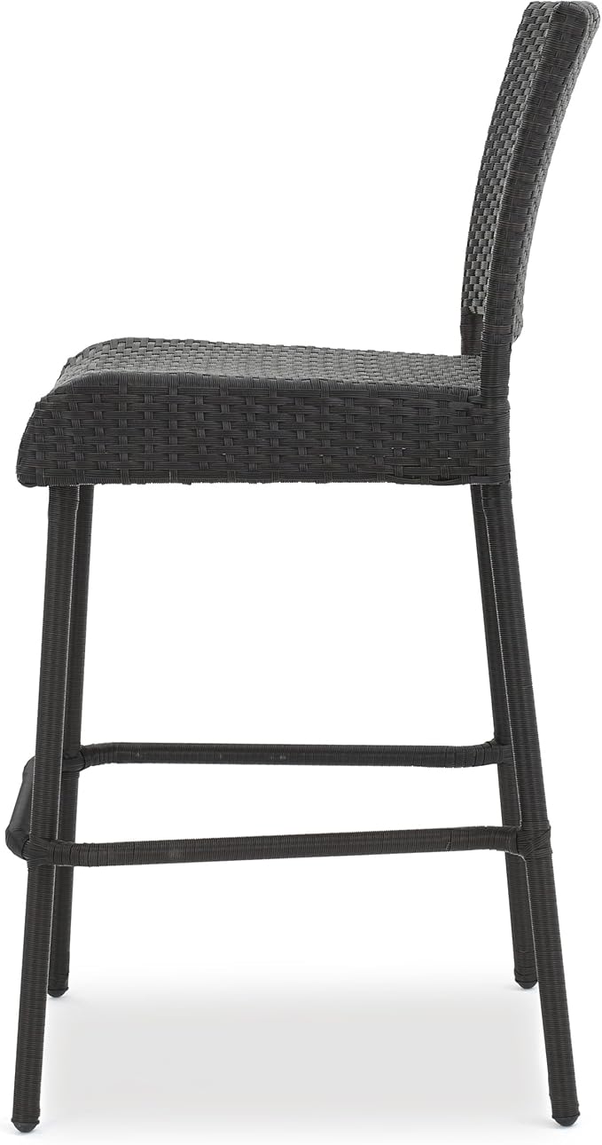 Christopher Knight Home Neal Outdoor Wicker Barstools, 4-Pcs Set, Dark Brown - Image 5