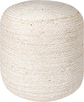 Palisa Round Ottoman Pouf Handmade Cotton Knitted Poof Bean Bag Filling | Boho by Palisa