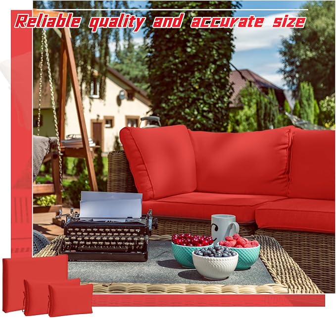 Patelai 11 Pcs Waterproof Patio Cushion Covers - Image 5