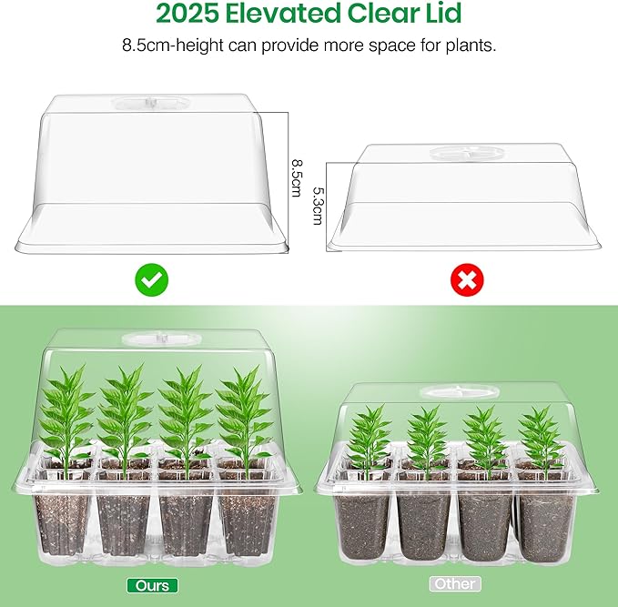 Bonviee 10 Packs Seed Starter Tray - Image 3