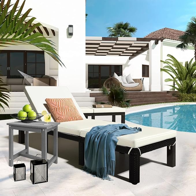 Adirondack Square Side Table, one-Tier Outdoor end Table, Patio Side Table - Image 6