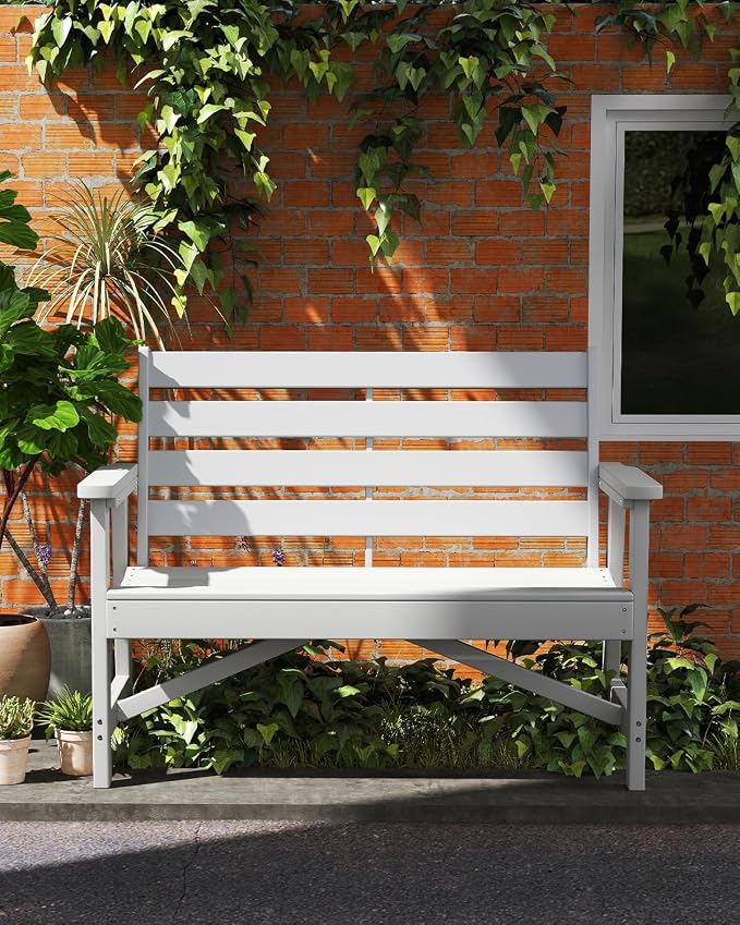 GREENVINES Outdoor Bench | HDPE | Garden Benches | All Weather | - Image 2
