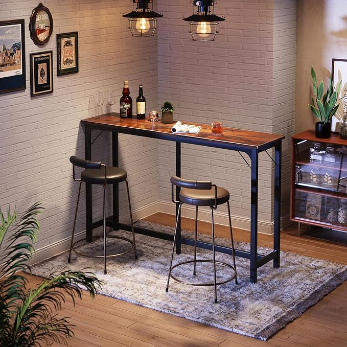 ODK 63 inch Bar Table, Bar Height Pub Table, Counter Height Bar Table, - Image 6