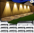 Solar Fence Lights Outdoor, 12 Pack IP65 Waterproof Fence Lights Solar Powered by KEILAIMO