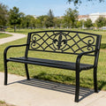 SHGJ&SOFT Outdoor Bench, Garden Bench, Outdoor Metal Frame Patio Park Bench by Unknown