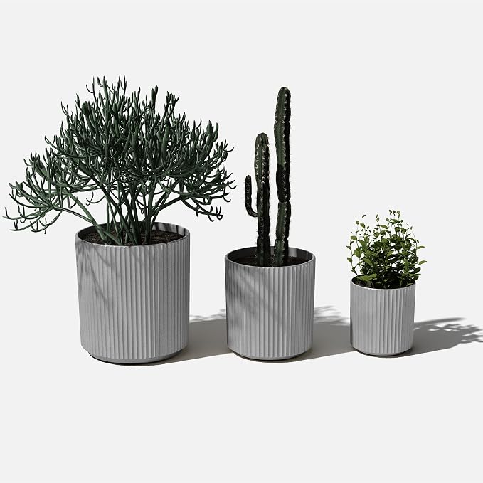 Veradek Demi Series Set of 3 Round Planters - Image 9