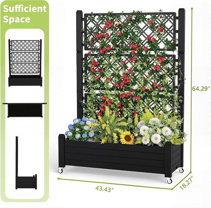 EasyUp Rolling Garden Planter Box - Image 2