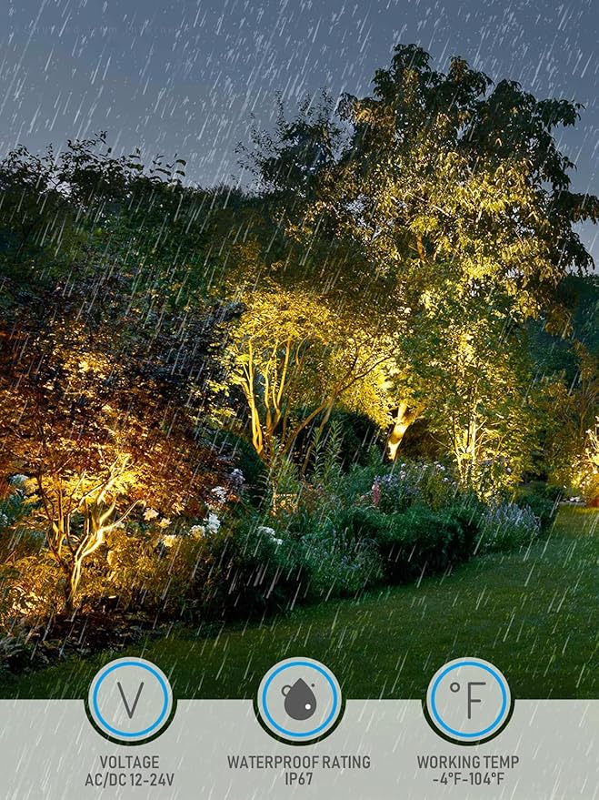 LEONLITE Dia. 4 Inch Well Lights Landscape LED In Ground, Shielded Top - Image 5