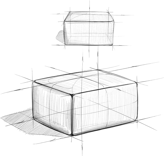 SIMPLIHOME Nate Square Pouf - Image 8