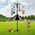 FEED GARDEN 4-Hook Squirrel-Proof Bird Feeder Pole by FEEDGARDEN