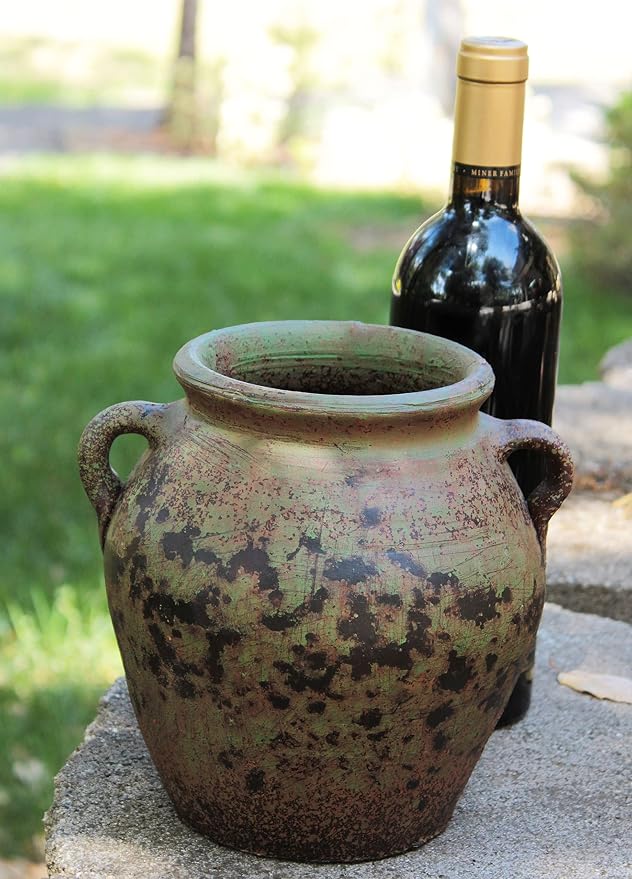 Egyptian Era Designed Earthen Ware Terra-Cotta Vessel/Planter - Image 7