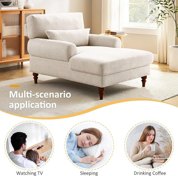 Modern Chaise Lounge Chair - Image 4