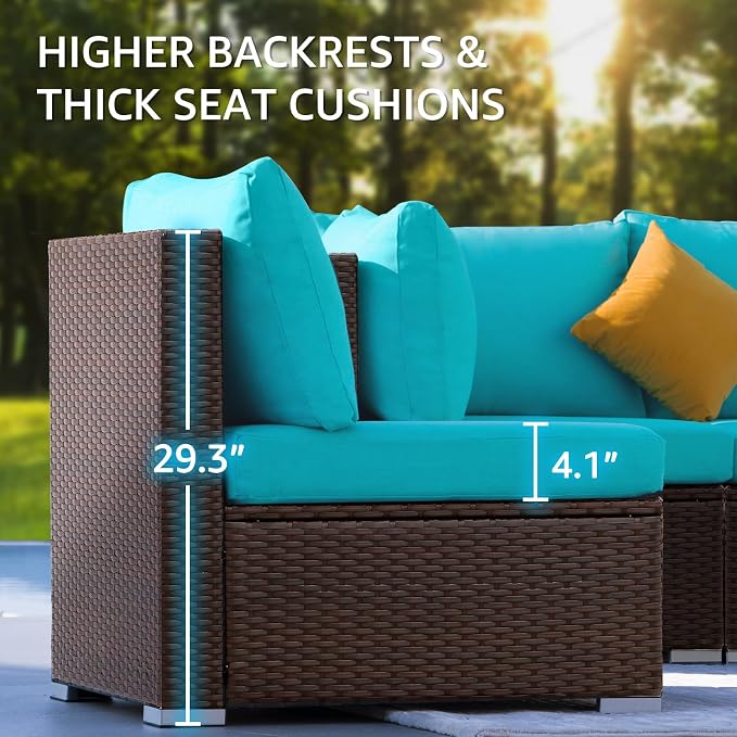 NICESOUL 15 Piece Outdoor Sectional - Image 7