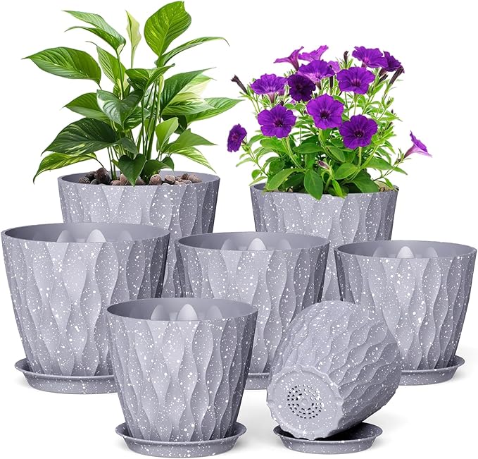 7/6.5/6/5.5/5/4.5/4 inch Plant Pots by Meowell