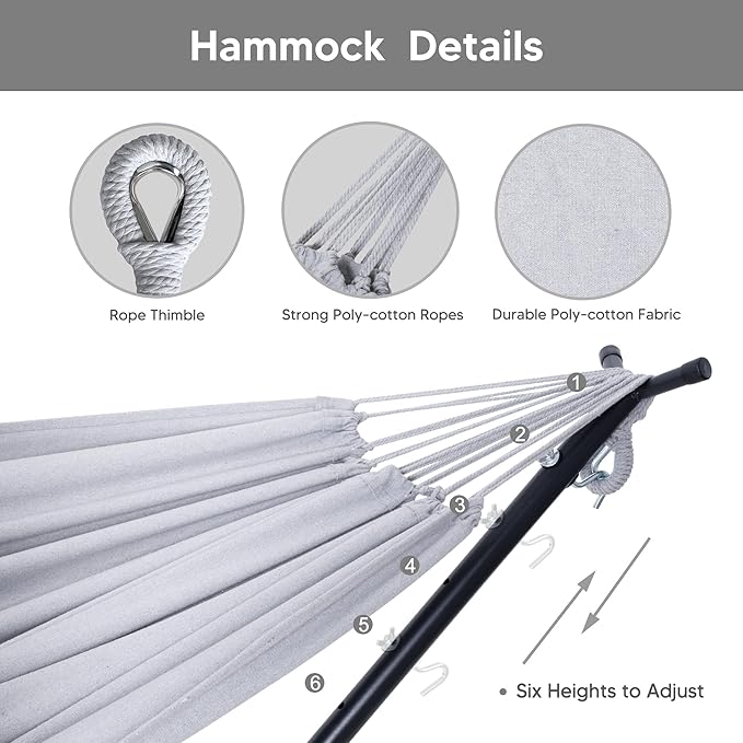 SUNCREAT 2-in-1 Convertible Extra Large Hammocks - Image 5