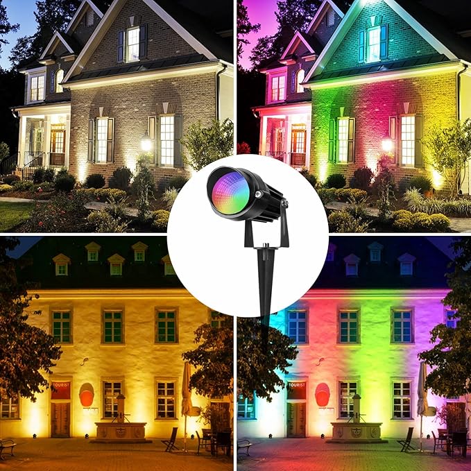 Color Changing Spotlight with Timer, 12W RGB Color Changing Spot Lights - Image 5