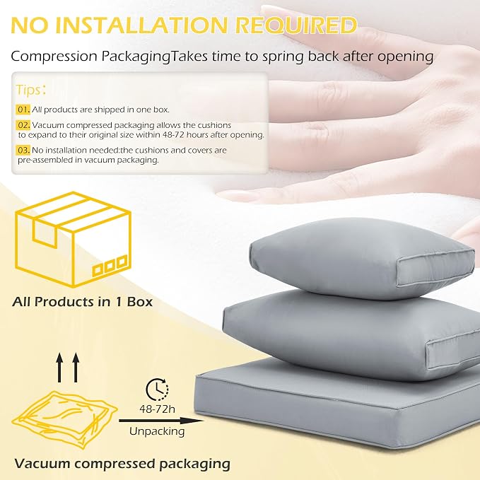 HOMREST Outdoor Replacement Cushions - Image 4