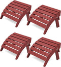 KINGYES Folding Adirondack Ottomans Set of 4 by KINGYES