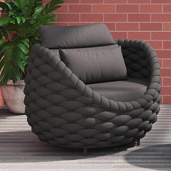 TWT 6 Pieces Patio Sofas All-Weather Rope Balcony Furniture - Image 7