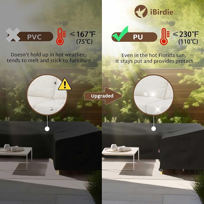 iBirdie Outdoor Patio Furniture Cover fit 83 x 104 inch, 80 x 102, 82 x 100 - Image 5