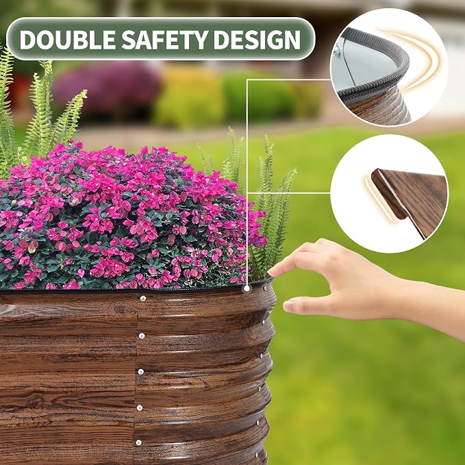 1MORE Galvanized Raised Garden Bed- Planter Garden Boxes Outdoor, Raised Beds - Image 6