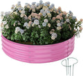 Galvanized Metal Planter Round Raised Garden Bed Kit by ZFHgarden
